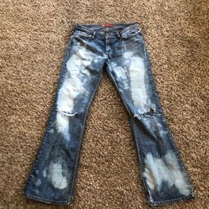 Bleached jeans